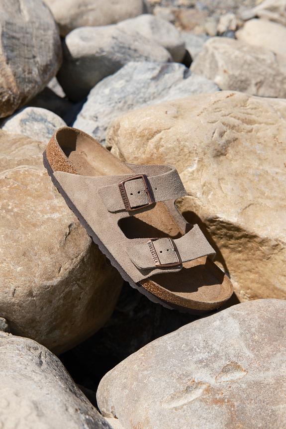 Birkenstock Arizona Suede Leather Taupe